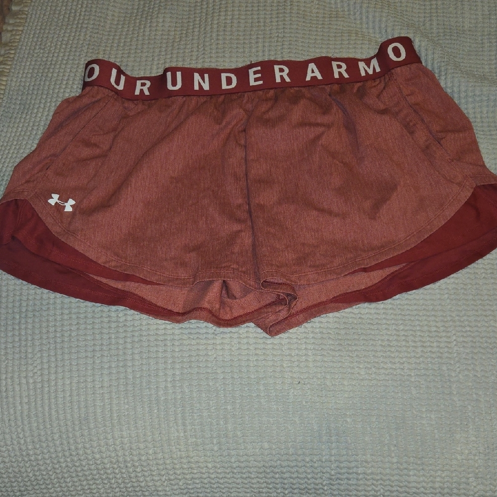 Under Armour Women's Burgundy Athletic Shorts